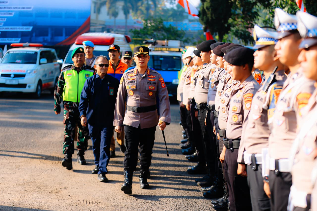 Polres Garut Gelar Apel Kesiapsiagaan Karhutla, Perkuat Sinergitas Lintas Sektoral Hadapi Potensi Kebakaran Hutan dan Lahan