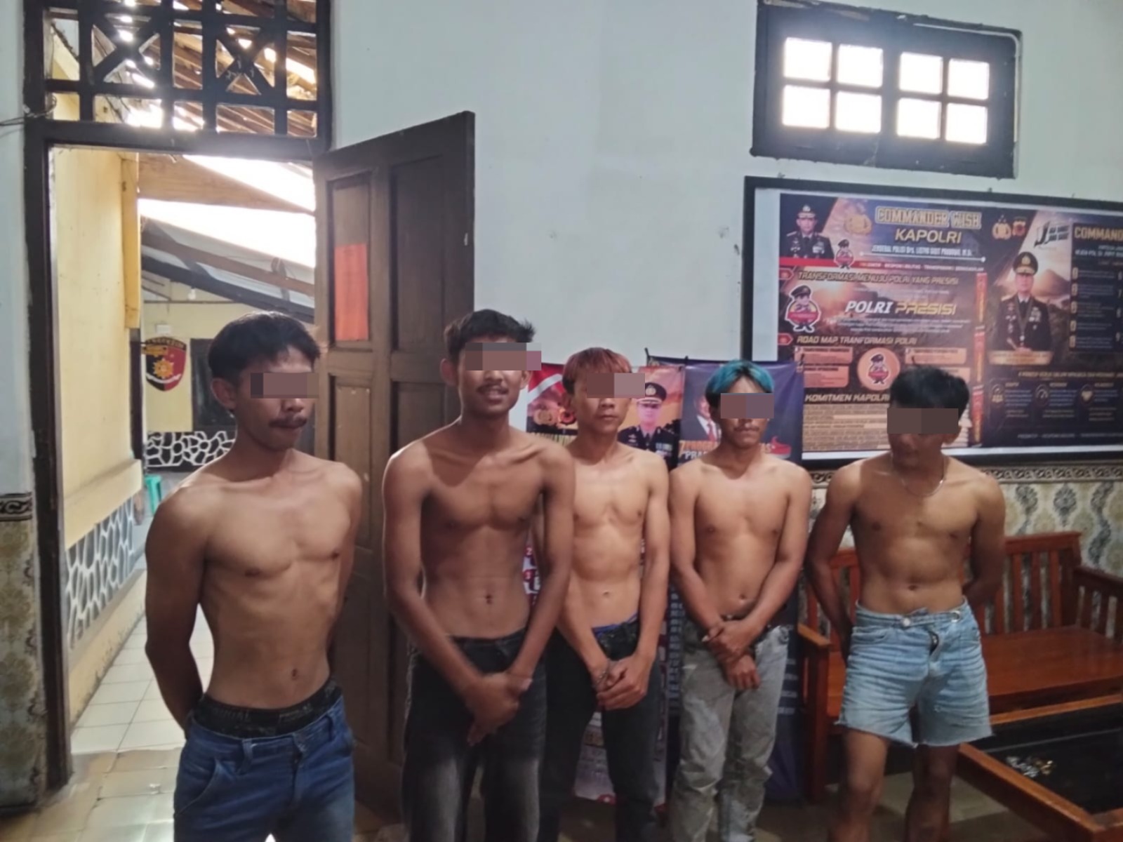 Polsek Cibatu Amankan Lima Pemuda Diduga Mabuk dan Ugal-Ugalan di Jalan Raya
