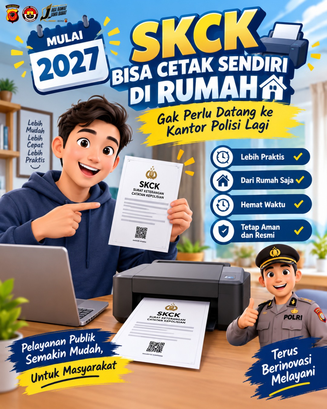 Polri Siapkan Layanan SKCK Full Online, Mulai 2027 Bisa Cetak Mandiri dari Rumah Polri Siapkan Layanan SKCK Full Online, Mulai 2027 Bisa Cetak Mandiri dari Rumah