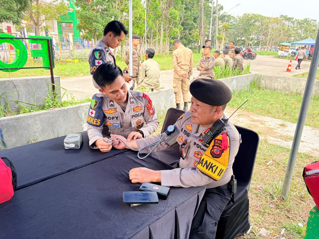 Bidokkes Polda Jabar Periksa Kesehatan Personel Ops Antik Lodaya, Pastikan Kesiapan Bertugas