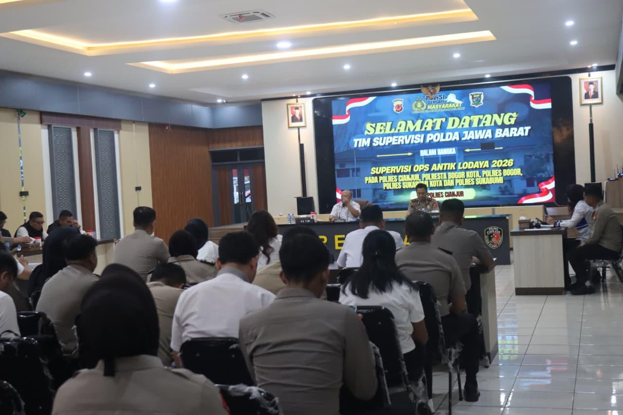 Polda Jabar Laksanakan Supervisi Operasi Antik Lodaya 2026 untuk Optimalisasi Penanggulangan Narkoba Polda Jabar Laksanakan Supervisi Operasi Antik Lodaya 2026 untuk Optimalisasi Penanggulangan Narkoba